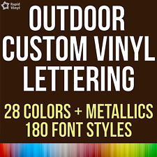 Custom Outdoor Vinyl Lettering Numbers Decal Car Truck Boat Window Glass Sticker picture