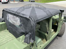 4 Man Black Soft Top Kit & Rear Curtain For Humvee/M998/M1123/M1165/M1045/M1152 picture