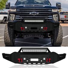 LUYWTE Front Bumper Steel Fits 20-23 Chevy Silverado 2500/3500 w/Winch Plate picture