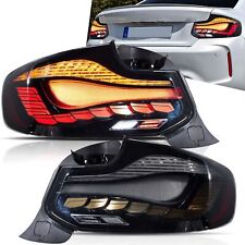 GTS Smoked Tail Lights W/Animation For BMW 2Series 2014-2021 F22 F23 F87 pair picture