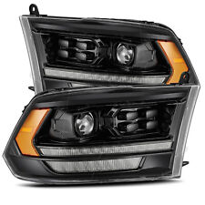 For 09-18 Ram 1500 2500 3500 Alpha Black LED Projector Headlights Alpharex LUXX picture