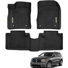 Floor Mats Liners for 2016-2021 Jeep Grand Cherokee/Dodge Durango All-Weather picture