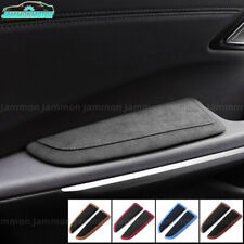 Alcantara Car Armrest Pad Door Handle Mat Cover For BMW E90 F30 F32 G20 F10 F07 picture