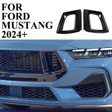 Carbon Fiber plastic front side bumper grille cover trim for Ford Mustang 2024 picture