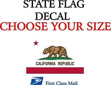 CALIFORNIA STATE FLAG, STICKER, DECAL, State flag of california  5 YR VINYL picture