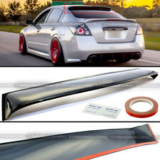 Fit 07-12 Altima 4DR Black Tinted Acrylic Rear Roof Window Shade Visor Spoiler picture