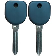 New Uncut Blank Chipped Transponder key Replacement for GM PK3+ B99 (2 Pack) picture