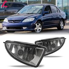 For Honda Civic 2004-05 Clear Lens Pair Bumper Fog Light Lamp+Wiring+Switch Kit picture