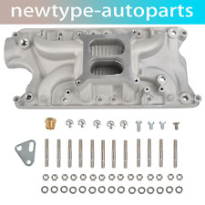 For Small Block Ford SBF 260 289 302 Dual Plane Satin Aluminum Intake Manifold picture