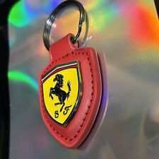Genuine Leather Scuderia Ferrari F1 Keychain picture