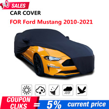 Black Indoor&Outdoor Car Cover Stain Stretch Dustproof For Ford Mustang 2010-21 picture