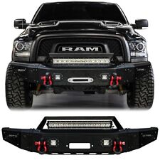 Vijay Fits 2015-2018 Ram 1500 Rebel Front Bumper Textured Steel with LED Lights picture