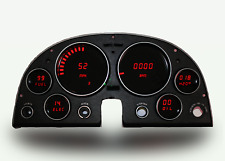 1963-1967 C2 Corvette Digital Dash Panel Red LED Gauges Lifetime Warranty picture