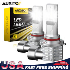 AUXITO Pair H10 LED Fog Driving Light Bulbs Kit 9145 9140 White Super Bright picture