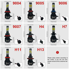 2× Bauma LED Headlight Bulbs Kit H4 H7 H11 H13 9004 9005 9006 9007 6000K 8000LM picture