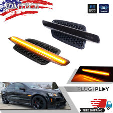 Smoked Lens Euro style Front Fender Side Marker Lights For 2008-2009 Pontiac G8 picture