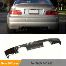 CSL STYLE REAL CARBON FIBER DIFFUSER 4P EXHAUST FOR BMW E46 M3 2001-2006 picture