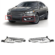 Front Bumper Pair Lamp LED Fog Light Fit For Ford Fusion 2017-2018 USA STOCK picture