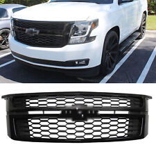 Gloss Black Front Center Grille Grill For 2015-2020 Chevrolet Tahoe Suburban picture