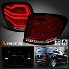 Red/Smoke Fits 2006-2011 Mercedes Benz W164 ML300 500 Full LED Tail Lights Lamps picture