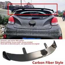 CARBON LOOK UNIVERSAL FITS 12-17 HYUNDAI VELOSTER REAR WINDOW ROOF SPOILER WING picture