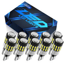 10X AUIMSOCO T10 LED License Plate Light Car Interior Bulb White168 2825 194 W5W picture