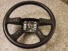 ✅ OEM Black Leather Steering Wheel silverado Chevy GMC picture
