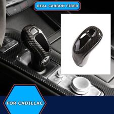 Real Carbon Fiber Car Gear Shift Knob Trim Cover Fit For Cadillac CT5 2020-2022 picture