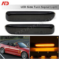 2X Sequential LED Side Marker Light Smoked For 98-06  BMW E46 Coupe Convertible picture