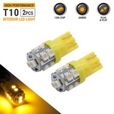 2X T10 168 LED Amber/Yellow Interior Light Bulbs picture