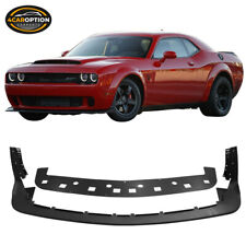 Fits 18-23 Dodge Challenger Demon/ Widebody Front Lip DM Style PP Textured Black picture