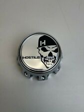 Hostile Special Edition Skull Logo Chrome Wheel Center Cap HC-8004 picture