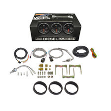 Black 7 Color Diesel Gauge Set - 60 Boost, 2400 Pyrometer EGT, Trans Temp picture