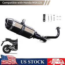 Low Mount Exhaust System Headers Muffler Pipe For Honda Grom MXS 125 2013-2024 picture