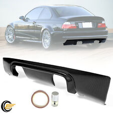 Rear Bumper Diffuser 2-Tone Carbon Fiber CSL Style For 01-06 BMW E46 M3 COUPE picture