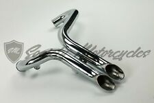 Harley Chrome LAF 1 3/4 Drag Pipes Exhaust Softail Dyna Sportster 1984-2014  picture