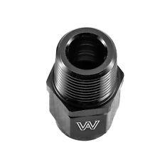 BLACK -6AN Female Flare to 3/8 NPT Male Adapter AN 6 Fitting picture