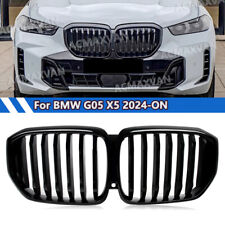 1pc Front Bumper Grille Mesh Grill Fit For BMW G05 LCI X5 2023-2024 Gloss Black picture