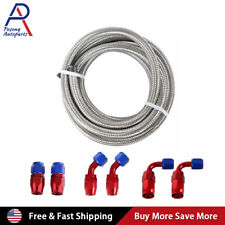 Stainless Steel Braided 4/6//8/10AN CPE Fuel/Oil/Gas Hose Line & Fittings Kit picture