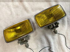Pair Vintage 1980s WARN Offroad Amber Glass Chrome Driving Fog Lights W310 W330 picture