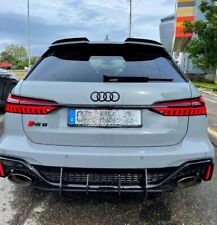 Performance Rear Bumper diffuser addon with carbon ribs / fins For Audi RS6 C8 picture