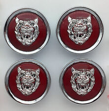 Jaguar Red Wheel Badge Emblem Center Hub Cap Set Of 4 MNA6249EA Fits 1988-2012 picture