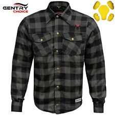 RIDERACT® Motorcycle Jacket with Armors Men Motorbike Shirt Flannel Biker Gear picture