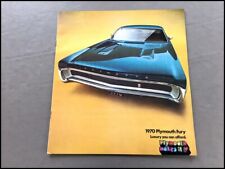 1970 Plymouth Fury 20-page Original Car Sales Brochure Catalog - I II Sport GT picture