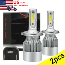 2-SIDE H4 9003 LED Headlight Bulbs Conversion Kit High Low Beam 6500K White 2x picture