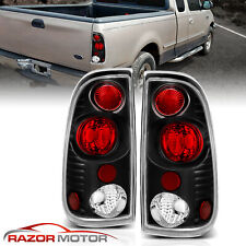 1997-2003 Black Tail Lights Pair For Ford F150 / 1999-2007 F250, F350 Super Duty picture