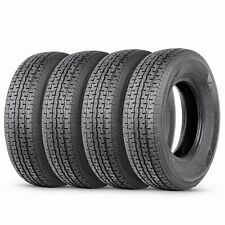 Set 4 ST205/75R15 Trailer Tires Radial 8Ply 205/75/15 Load Range D Tubeless Tyre picture