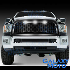Matte Black Replacement Mesh Grille+Shell+White LED for 10-18 Dodge RAM 2500+350 picture