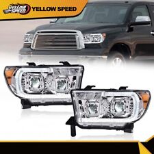 Fit For 2007-2013 Tundra 08-17 Sequoia LED DRL Tube Projector Headlights Lamps picture