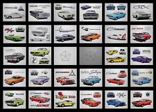 28 OLD DEALER POSTERS - PLYMOUTH SUPERBIRD ROAD RUNNER GTX CUDA BARRACUDA DUSTER picture